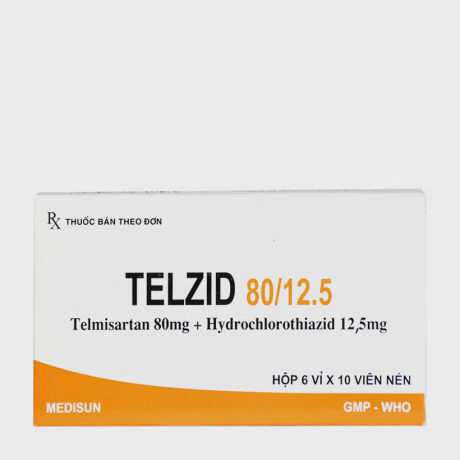 Telzid 80mg/12,5mg Medisun (6vi x 10vien)