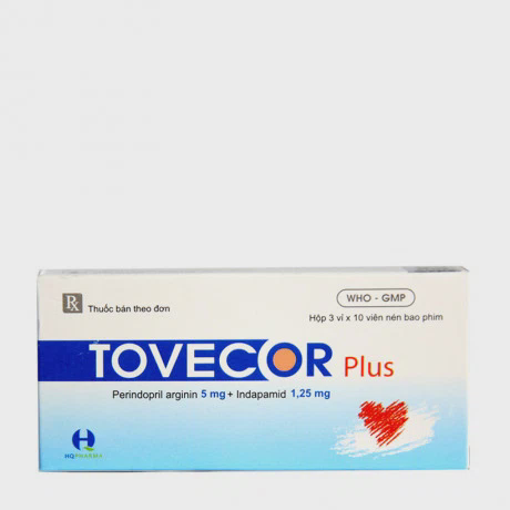 Tovecor plus 5mg/1,25mg TW2 (3vi x 10vien)