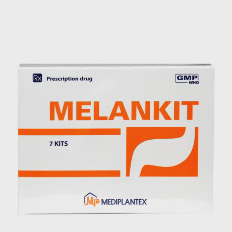Viên nang, viên nén Melankit 30mg/500mg/500mg trị viêm loét dạ dày tá tràng (7 vỉ x 6 viên)