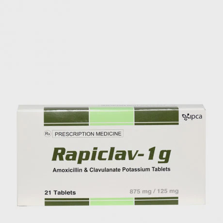 Rapiclav 1g (Hộp 7 vỉ x 3 viên)
