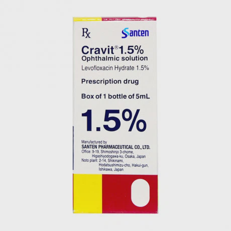 Cravit 1.5% Ophthalmic Solution 5ml