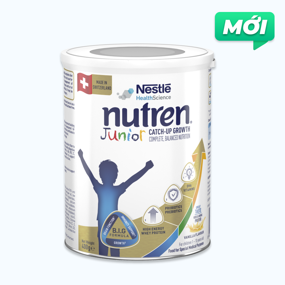 Nestle Nutren Junior Sua Bot Cho Tre (1-10Y) Lon 400G