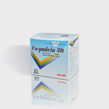 Viên nén Co-Padein Nadyphar điều trị các triệu chứng đau nhức (10 vỉ x 10 viên)
