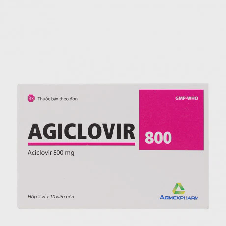 Agiclovir 800 (2Vi x 10Vien)
