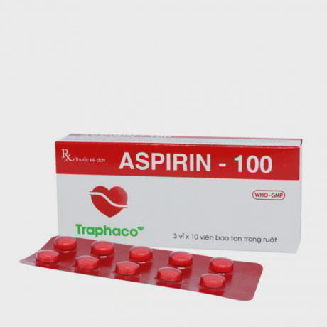 Aspirin 100mg (3 vi x 10 vien)