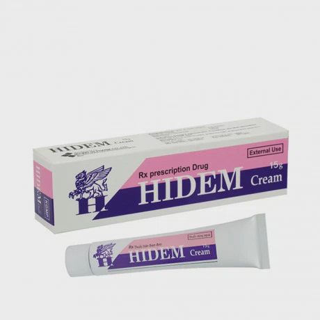 Kem bôi ngoài da Hidem điều trị viêm da dị ứng, hăm da (tuýp 15g)
