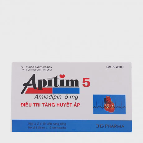 Apitim Caps 5mg (3vi x 10vien)