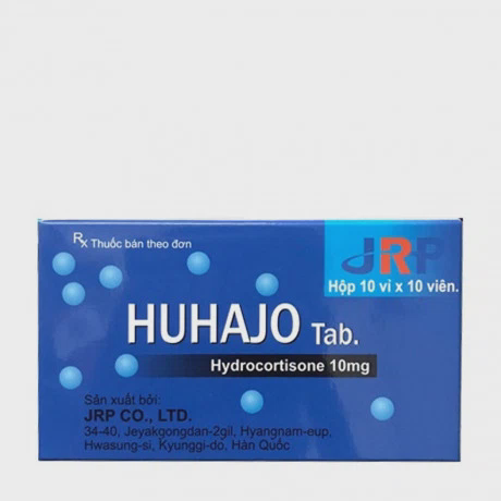 Viên nén Huhajo 10mg  điều trị suy vỏ thượng thận (10 vỉ x 10 viên)