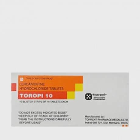 Viên nén bao phim Toropi F.C 10mg điều trị tăng huyết áp (10 vỉ x 10 viên)