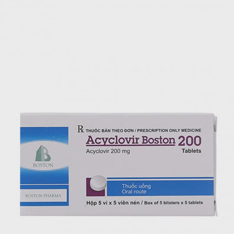 Acyclovir 200mg Boston ( 5vi x 5vien)