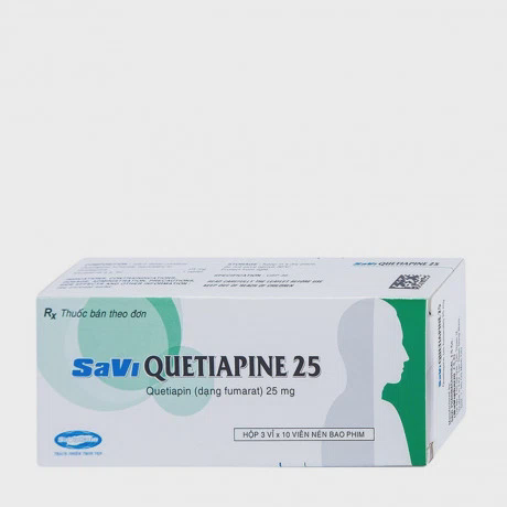 Savi Quetiapine 25mg (3 vi x 10 vien)