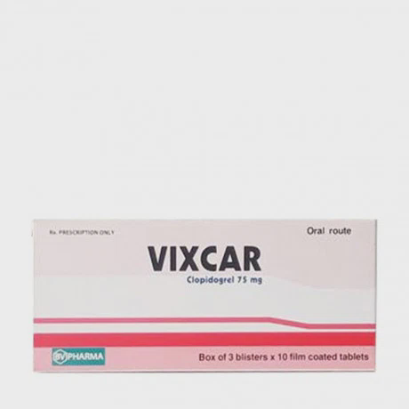 Vixcar (Clopidogel 75mg) (3vix10vien)