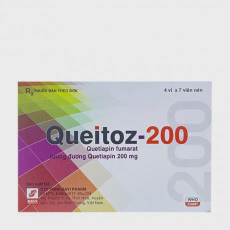 Queitoz - 200 (Hộp 4 vỉ x7 viên)