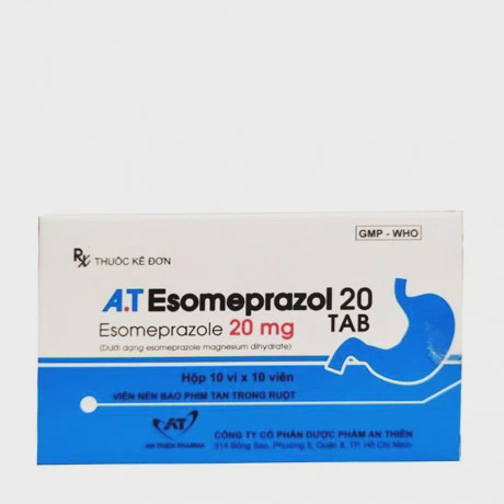 A.T Esomeprazol 20mg (10vi x 10vien)An Thien
