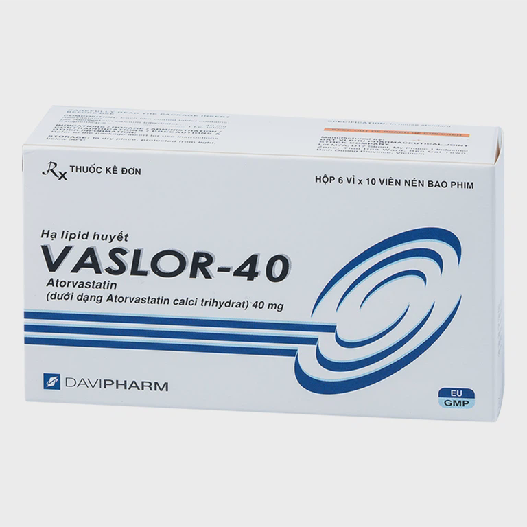Vaslor 40mg (Hop 6 vi x 10 vien)