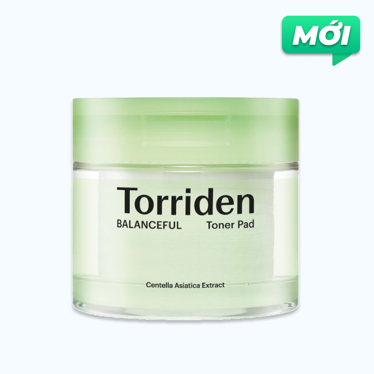 Torriden BALANCEFUL Toner Pad Dang Mieng Bong Duong Am Va Lam Diu Da 60 Mieng/Hop