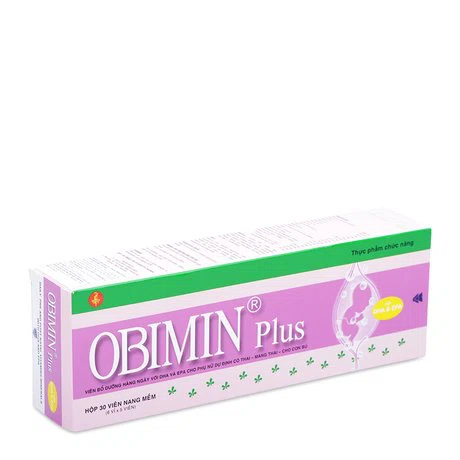 Viên uống  Obimin Plus bổ sung Vitamin và khoáng chất cho phụ nữ mang thai, cho con bú (30 viên)