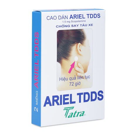 Cao dán chống say tàu xe Ariel TDDS Tatra (2 miếng/hộp)