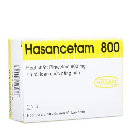 Thuốc điều trị triệu chứng bệnh lý rối loạn chức năng não ở người cao tuổi Hasancetam (800mg)