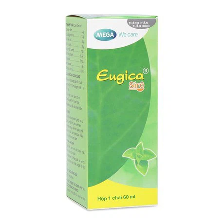 Dung dịch Eugica siro hỗ trợ điều trị ho, long đờm (chai 60ml)