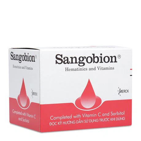 Thuốc phòng ngừa và điều trị thiếu máu do thiếu sắt Sangobion (10 vỉ x 4 viên/hộp)