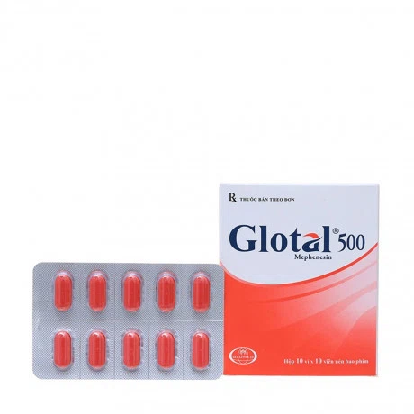 Thuốc điều trị đau cơ & cột sống Glotal 500mg (10 Vỉ x 10 Viên)
