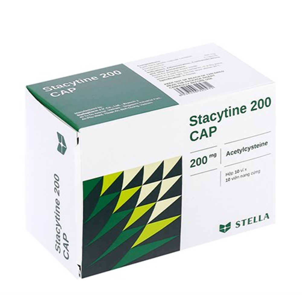 Acetylcystein Stada 200mg (Hộp 10 vỉ x 10 viên)