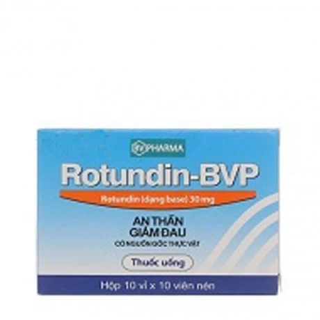 Rotundin-BVP 30mg (Hộp 10 vỉ x 10 viên)