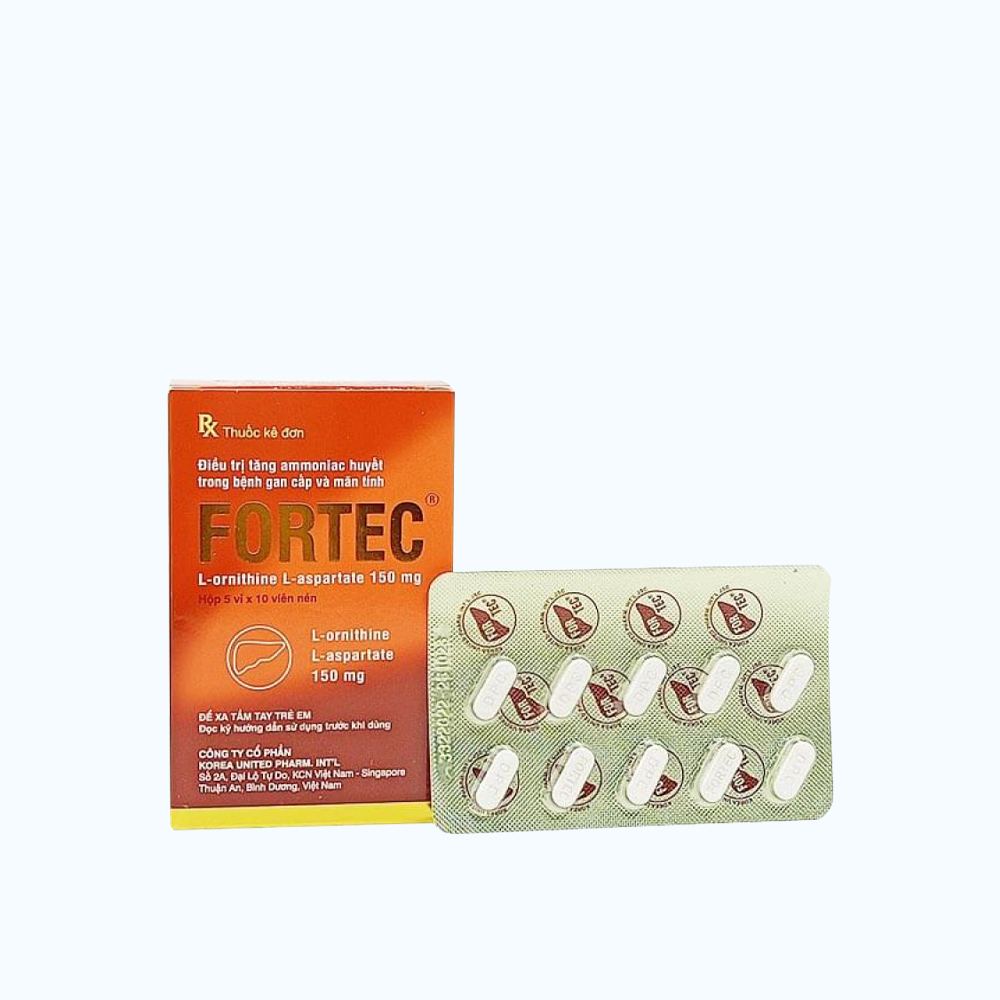 Fortec A 150mg (Hộp 5 vỉ x 10 viên)