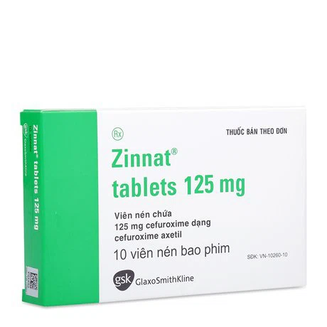 Zinnat Tab 125mg (1vix10vien)