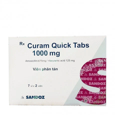 Curam Quick Tabs 1000mg (Hộp 7 vỉ x 2 viên)