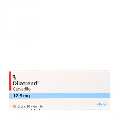 Dilatrend 12.5mg  (Hộp 3 vỉ x 10 viên)