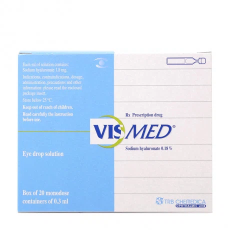 Vismed eye drop (hop/20 Ong) - đã đổi sang mã mới P27995