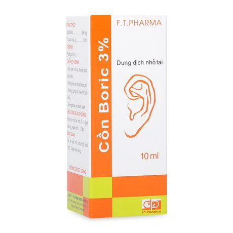 Cồn Boric 3% (10ml)