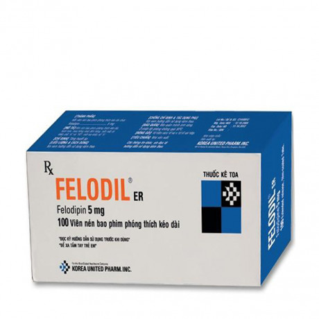 Thuốc điều trị tim mạch Felodil 5mg (Hộp 100 viên)