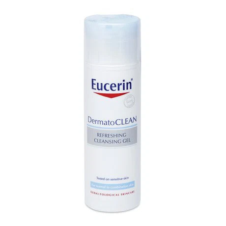 Gel rửa mặt tươi mát cho da thường và nhạy cảm Eucerin DermatoClean (200ml)
