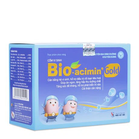 Thực phẩm chức năng cốm vi sinh giúp trẻ tiêu hóa, ăn ngon Bio-Acimin Gold (3 gói/hộp)