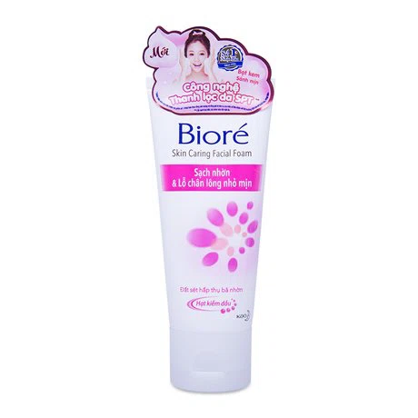 Sữa rửa mặt sạch nhờn & se khít lỗ chân lông Bioré (Tuýp 50g)