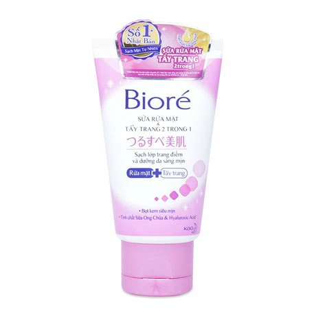 Sữa rửa mặt & tẩy trang Biore 2 trong 1 (Tuýp 50g)