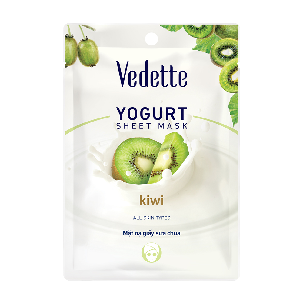 Mặt nạ giấy sữa chua Kiwi Vedette (25g)