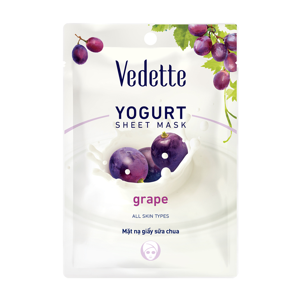 Vedette Mat Na Sua Chua Giay Nho 25g