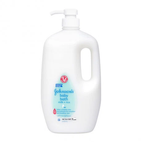 Sữa tắm dưỡng ẩm chứa sữa và tinh chất gạo Johnson Baby Bath (Chai 1000ml)