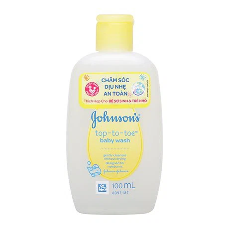 Sữa tắm gội toàn thân Johnson Baby Top-To-Toe Wash (100ml)