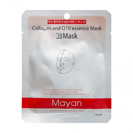 Mặt nạ ngăn ngừa lão hoá da Mayan 3D Collagen & Q10 Essence Mask (25ml)