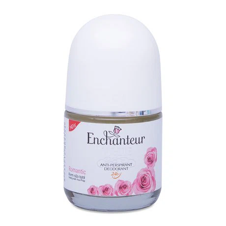Lăn khử mùi nước hoa Enchanteur White Romantic Hồng (20ml)