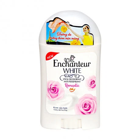 Sáp khử mùi trắng da hương nước hoa Pháp Enchanteur White (40g)