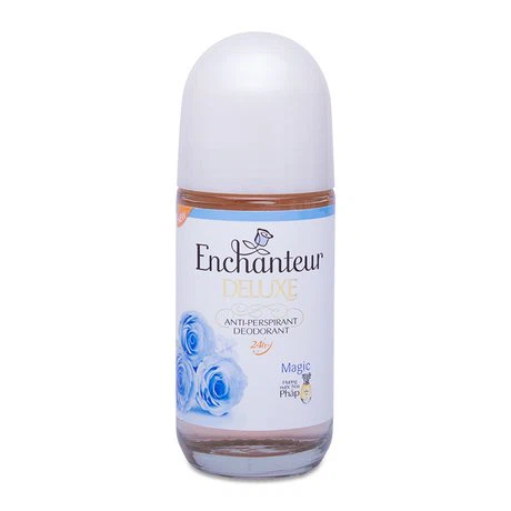Lăn khử mùi hương nước hoa Enchanteur Deluxe Magic Xanh (50ml)
