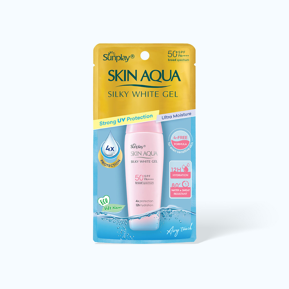 Sunplay Skin Aqua Gel CN Duong Da Trang Muot SPF50PA+ 30g/Tuyp