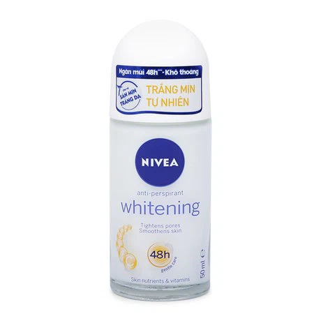 Lăn khử mùi trắng mịn tự nhiên Nivea Whitening (50ml)