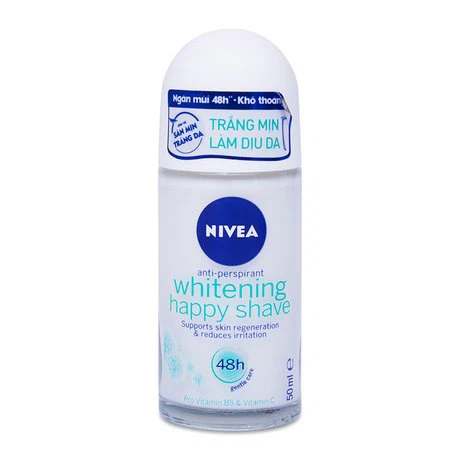Lăn khử mùi cho nữ Nivea Whitening Happy Shave (50ml)